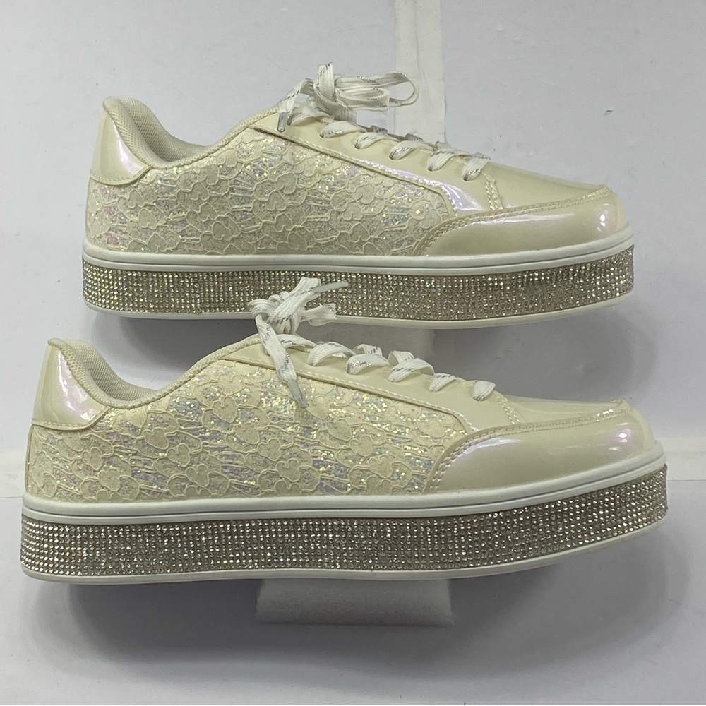 UUBARIS Women’s Glitter Tennis Shoes Sneakers Size:7
